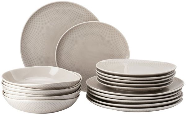 Rosenthal Teller-Set Junto Soft Shell Teller-Set 18tlg, Porzellan, Sets Bild 2