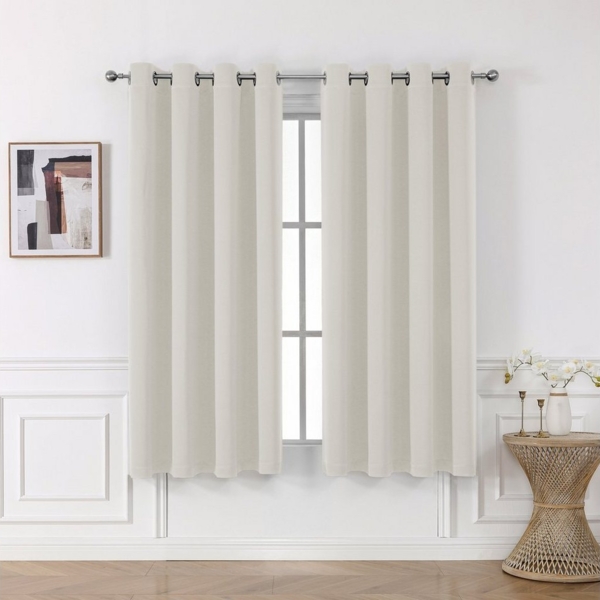 Beautex Verdunkelungsvorhang Verdunkelungsgardine Ösen Vorhang blickdicht abdunkelnd, Ösen (1 St), verdunkelnd Bild 3