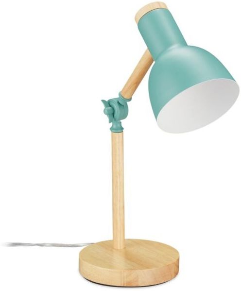 Relaxdays Schreibtischlampe Holz verstellbar