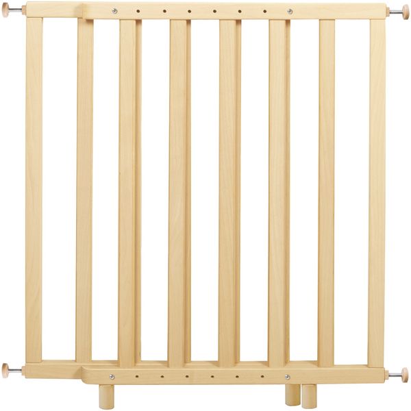 roba Türschutzgitter zum Klemmen - Breite 62-105 cm - Treppengitter für Kinder und Haustiere - Natur