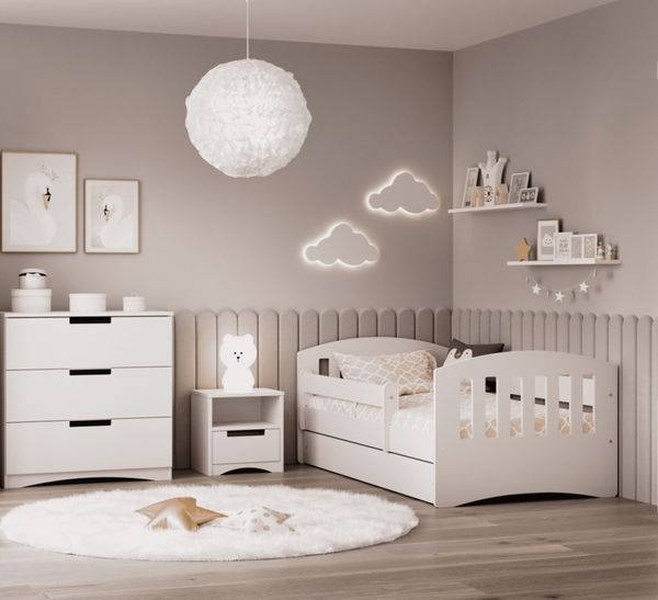 99rooms Amira Kinderzimmer-Set III Weiß 80x140 cm