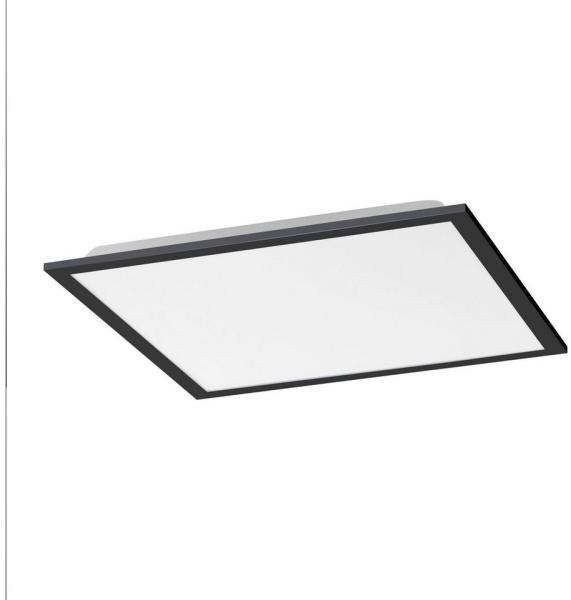 SellTec LED Deckenleuchte LED Panel Deckenlampe schwarz, dimmbar per Fernbedienung, Lichttemperatur CCT warmweiß - kaltweiß, Memory-Funktion, 1xLED-Board/24W/2700-5000K, 2700-4000-5000 Kelvin, CCT warmweiß - kaltweiß Fernbedienung
