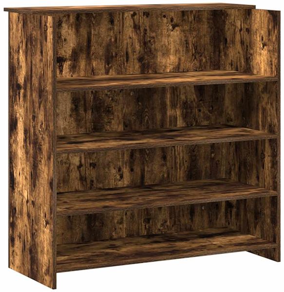 vidaXL Empfangstheke Räuchereiche 200x50x103,5 cm Holzwerkstoff 3324182 Bild 8
