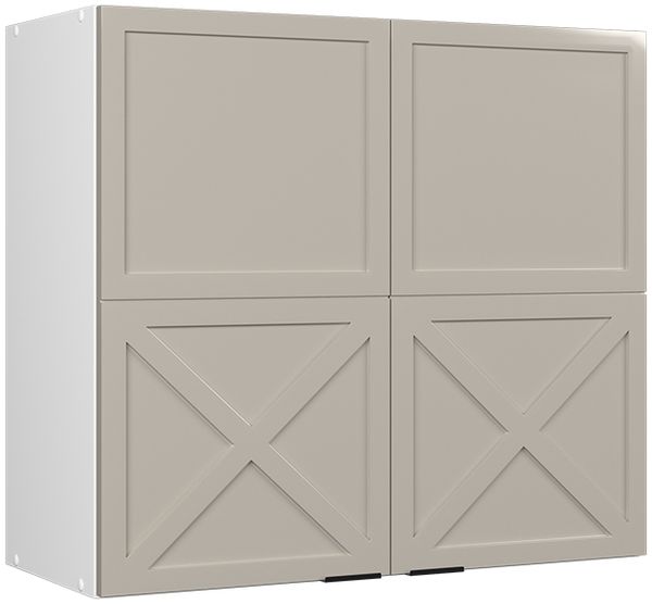Küchenglasschrank Fame-Line GrauBeige 80 cm Vicco