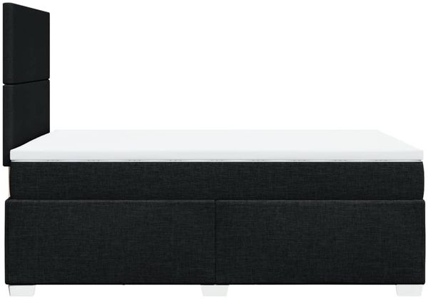 vidaXL Boxspringbett mit Matratze Schwarz 120x190 cm Stoff 3292722 Bild 11