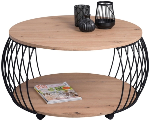 Couchtisch Peru / Peking 2, Schwarz, Holzfarben Bild 2