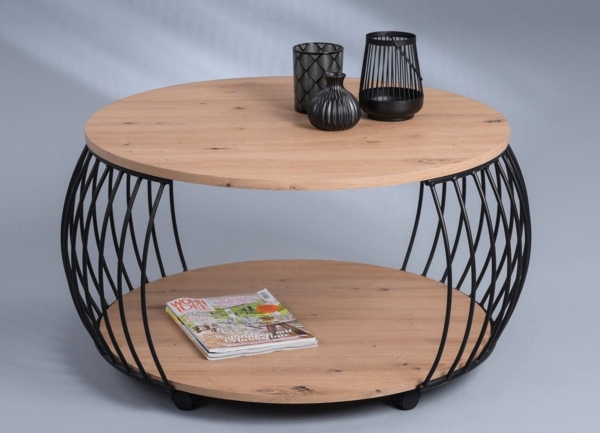 Couchtisch Peru / Peking 2, Schwarz, Holzfarben Bild 3