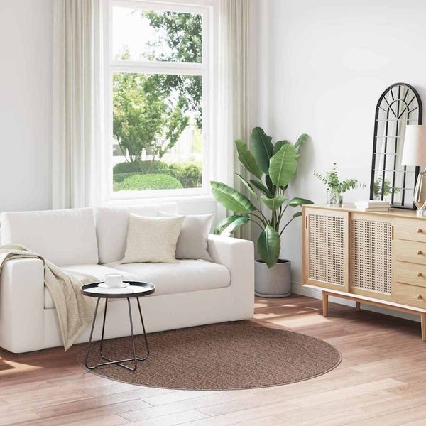 vidaXL Anti-Rutsch Shaggy Teppich Braun 160 x 160 cm PP 4019801