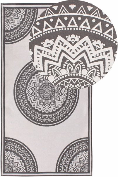 Outdoorteppich NELLORE Grau 80 x 150 cm