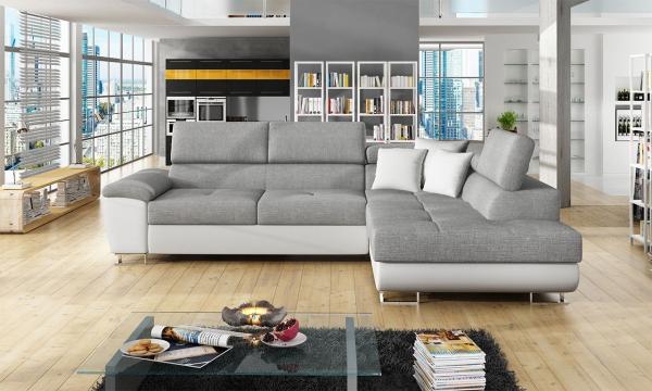 Ecksofa Cotere, Seite: Rechts, Farbe: Soft 017 + Bristol 2460 + Soft 017