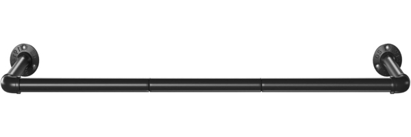 Songmics 'HSR67BK' Kleiderstange, Wandmontage, 92 x 30 x 7,5 cm