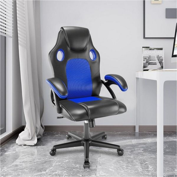 HTI-Living Drehstuhl Bürostuhl ECO Daytona Blau (Stück, 1 St), Gaming Stuhl Drehstuhl Schreibtischstuhl