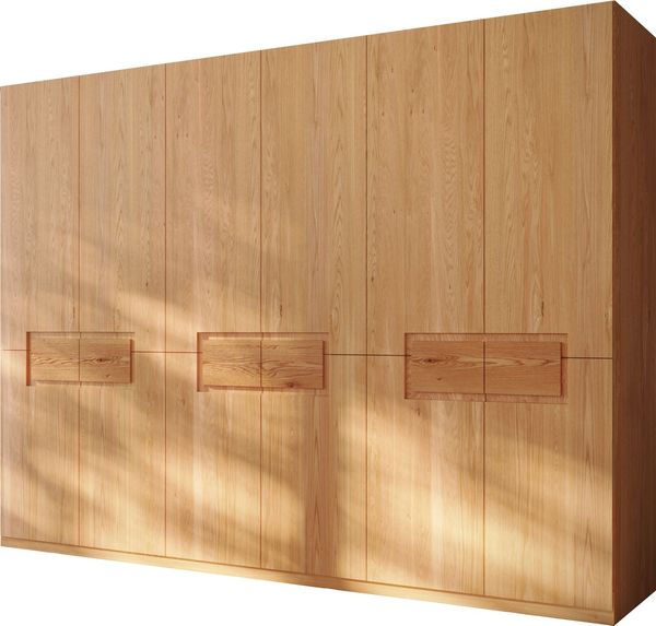 Home affaire Kleiderschrank Léopoldine aus Kernbuche, erhältlich in verschiedenen Breiten Massivholz-Kleiderschrank, im 50 cm Raster planbar