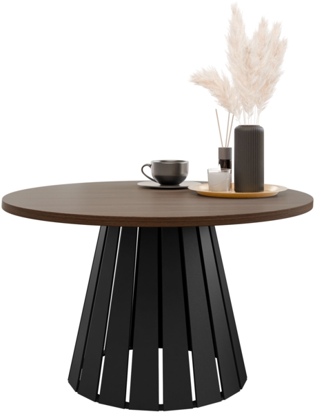 Couchtisch Creyza (Farbe: Schwarz / Nuss Franklin Tobacco)