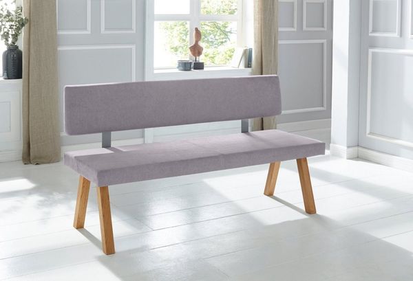 OTTO home Bank Mobilar Rio, mit Rückenlehne und aus Massivholz