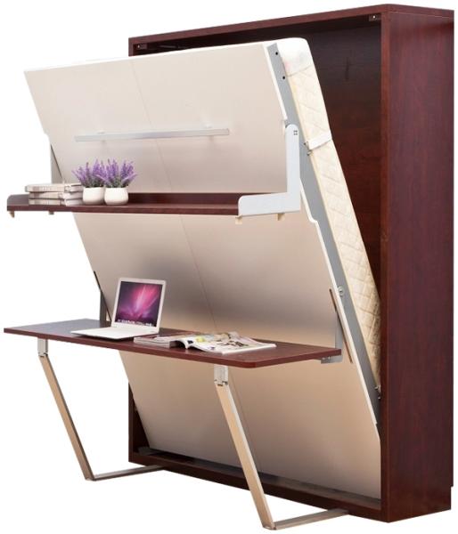 Schreibtisch Regal Bett 2in1 Funktions Schrankbett Möbel Tisch Wandbett Betten Bild 2
