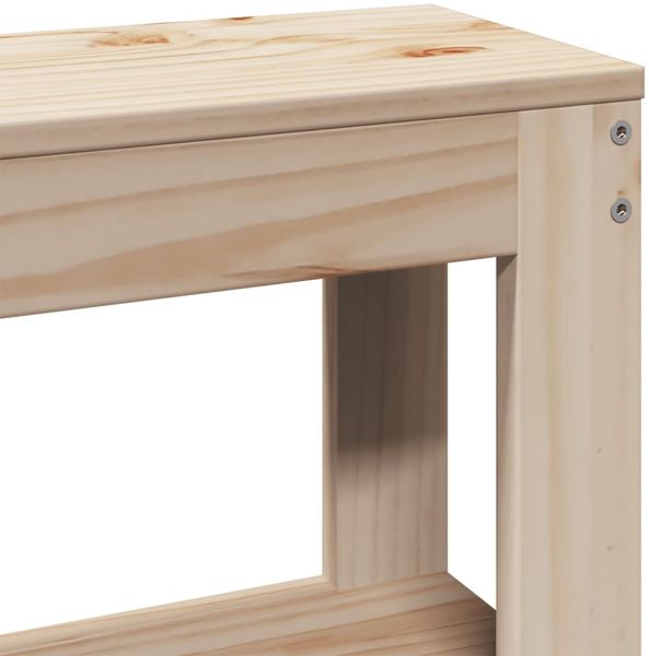 vidaXL Massivholzbett ohne Matratze 140x190 cm Kiefernholz 3305792 Bild 9