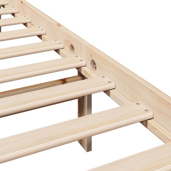vidaXL Massivholzbett ohne Matratze 140x190 cm Kiefernholz 3305792 Bild 10