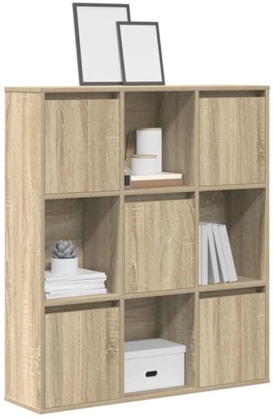 vidaXL Bücherregal Sonoma-Eiche 89x24x101,5 cm Holzwerkstoff 860402