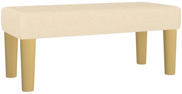 vidaXL Sitzbank Creme 70 x 30 x 30 cm Stoff [346629]