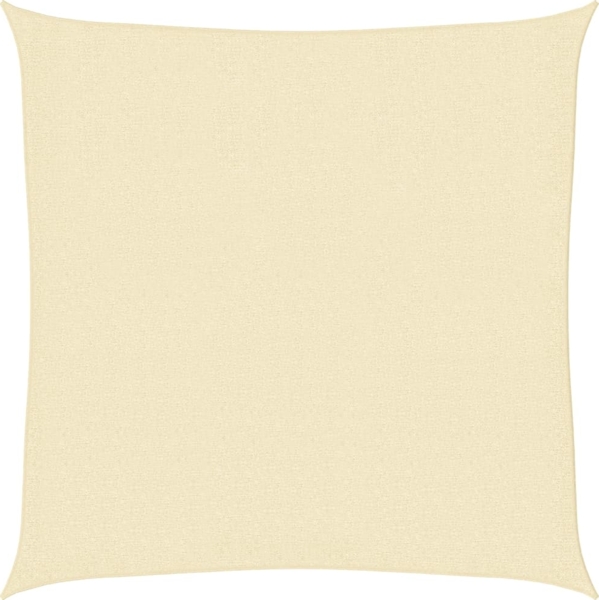 vidaXL Sonnensegel HDPE Quadratisch 3,6x3,6 m Creme 42287