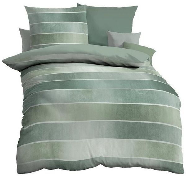 Kaeppel Wendebettwäsche Timeless, Mako-Satin, 2 teilig, mit breiten Streifen Bild 4
