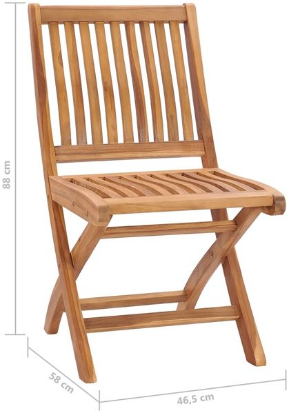 vidaXL Gartenstühle 2 Stk. mit Taupe Kissen Massivholz Teak 3062456 Bild 11