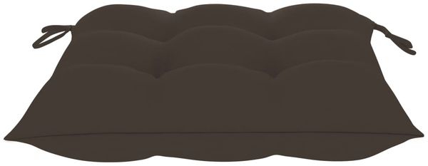 vidaXL Gartenstühle 2 Stk. mit Taupe Kissen Massivholz Teak 3062456 Bild 9