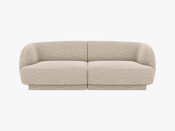Micadoni Sofa Miley 2-Sitzer Chenille Eden Beige