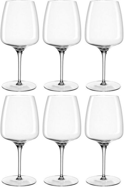 LEONARDO Weinglas Rotweinglas CESTI, 500 ml, 6er-Set, 6-tlg, Kristallglas, spülmaschinengeeignet