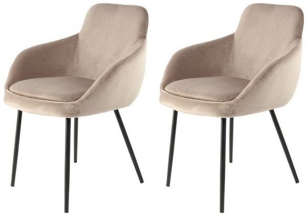 Stuhl Cobain 825 2er-Set Taupe