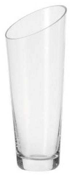 Leonardo Dynamic Vase, Blumenvase, Glasvase, Handgefertigt, Klarglas, Glas, H 30 cm, 12304