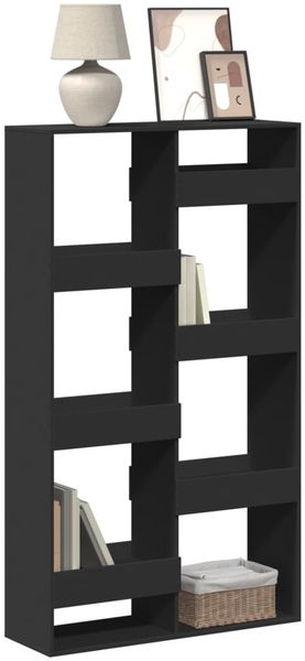 vidaXL Bücherregal Schwarz 100x33x175 cm Holzwerkstoff 3309403