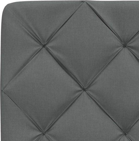 vidaXL Bettgestell ohne Matratze Dunkelgrau 80x200 cm Stoff 3310560 Bild 10