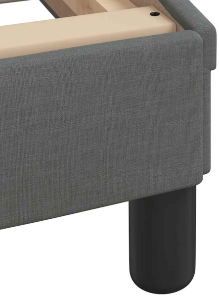 vidaXL Bettgestell ohne Matratze Dunkelgrau 80x200 cm Stoff 3310560 Bild 9