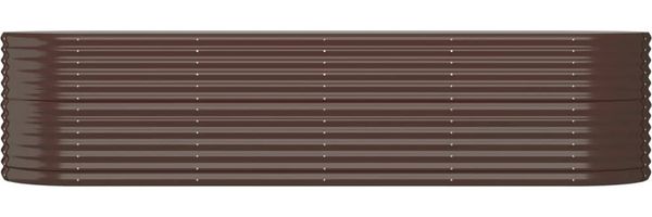 vidaXL Hochbeet Verzinkter Stahl 296x80x68 cm Braun 318960 Bild 3