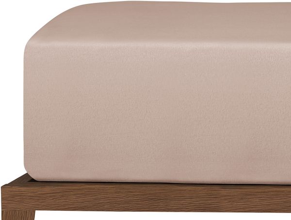 Uncover by Schiesser Spannbettlaken New Jersey - Edeljersey - 100 x 200 cm - Taupe