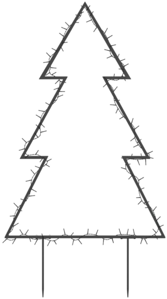 vidaXL Weihnachtsbaum mit Erdspießen und 115 LEDs 90 cm 357718 Bild 4
