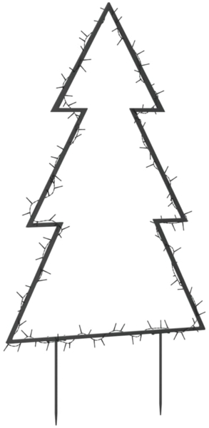 vidaXL Weihnachtsbaum mit Erdspießen und 115 LEDs 90 cm 357718 Bild 3