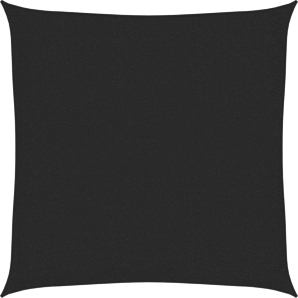vidaXL Sonnensegel 160 g/m² Schwarz 2,5x2,5 m HDPE 311713