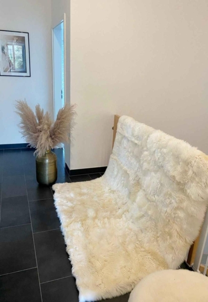 Lammfell Teppich Merino Champagner 200 x 100 cm Bild 2