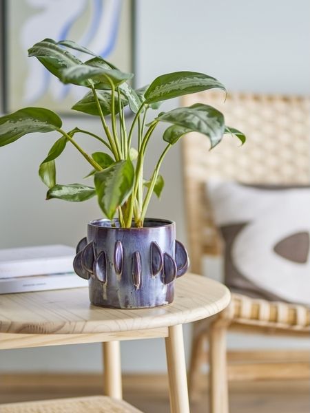 BLOOMINGVILLE Roza Blumentopf Grau Steingut