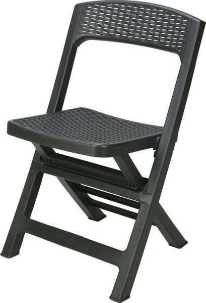 Progarden Klappstuhl Balkonstuhl Terrassenstuhl Anthrazit Kunststoff 76x48x47cm (1 St), UV-Beständig, Robust, Wetterfest, Made in Italy, Hochwertig