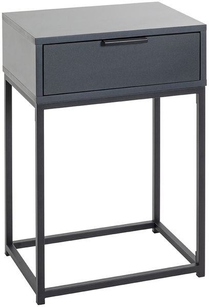Konsolentisch >52883< in anthrazit, schwarz - 40x60x28cm (BxHxT)