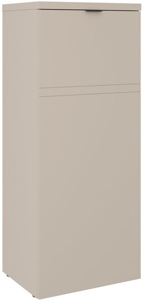Carryhome 'TINO OFFICE' Aktenschrank Standelement 1-türig halbhoch, MDF Kaschmir, 52.4 x 127.8 x 40.4 cm, mit Softclose