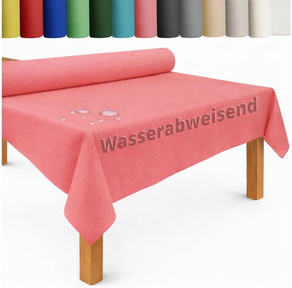 DecoHomeTextil Heimtextilmanufaktur Tischdecke Rolle Vliesstoff Tischläufer Vlies wasserabweisend