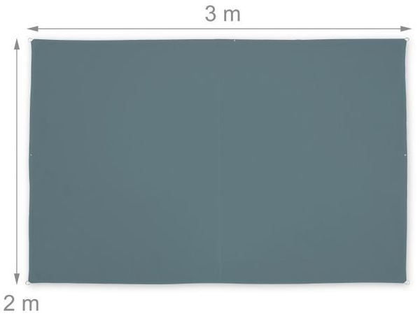 Graues Sonnensegel rechteckig Bild 4