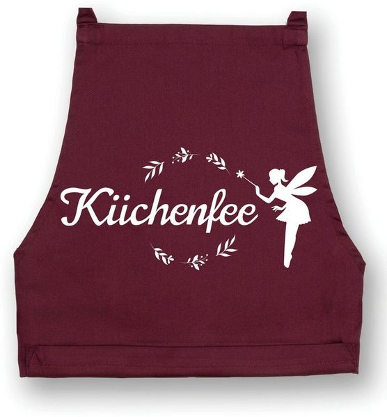 Youth Designz Grillschürze Damen Schürze KÜCHENFEE Print Kochschürze Statement Geschenk Frauen, mit lustigem Spruch & Logo Aufdruck
