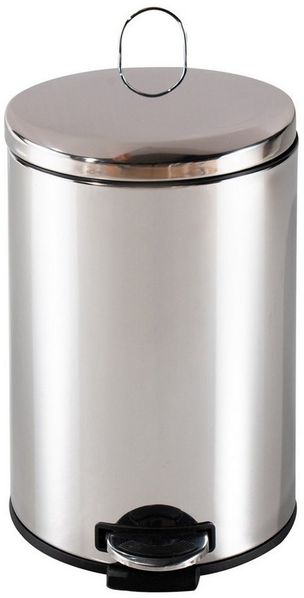 HTI-Living Mülleimer Mülleimer 12 Liter Silber Jannik, Abfalleimer mit Soft-Close-Deckel