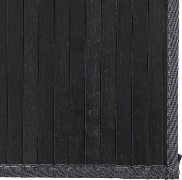 vidaXL Teppich Rechteckig Grau 80x100 cm Bambus 376904 Bild 6